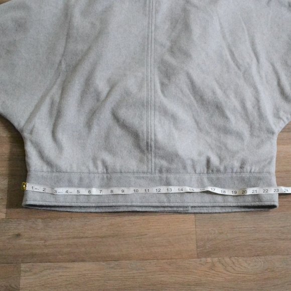 NWT Free People Bella Dolman Wool Gray Oversized Button Pea Jacket Size Large - Picture 7 of 7